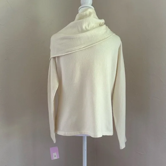 Isda & Co. Ivory Cowl Neck Sweater from Nordstrom Size L NWT - Picture 4 of 12